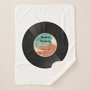 レトロビニールレコード音楽ベビー誕生レコードの状態 シェルパブランケット