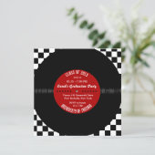 レトロビニールレコード|シッモダンク卒業招待状 招待状 (スタンド正面)