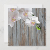 レトロビニールレコー素朴ドカントリーウエディング招待状 招待状 (裏面)