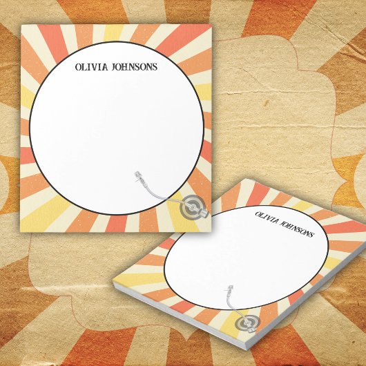 レトロビニール学校先生鑑賞贈 ノートパッド