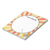 レトロビニール学校先生鑑賞贈 ノートパッド (回転)