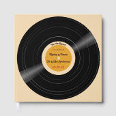 レトロビニール結婚レコードのゲストブック ゲストブック (正面)