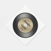 レトロビニール結婚レコード スタンダードランチョンナプキン (角)