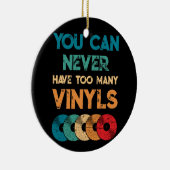 レトロビニールLPレコードヴィンテージを持つことができない セラミックオーナメント (右)