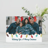 レトロビビークリスマスフォトフラットホリデーカード シーズンカード (スタンド正面)