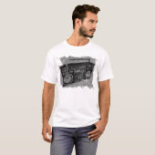 レトロビブス 80年代 90年代 ブームボックス Tシャツ (正面フル)