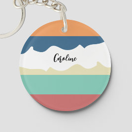 レトロビブモノグラムの キーホルダー