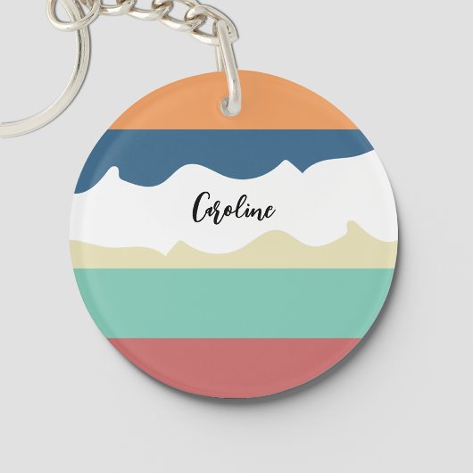 レトロビブモノグラムの キーホルダー