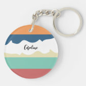 レトロビブモノグラムの キーホルダー (裏面)