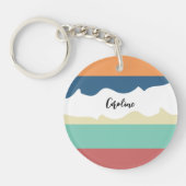 レトロビブモノグラムの キーホルダー (正面)