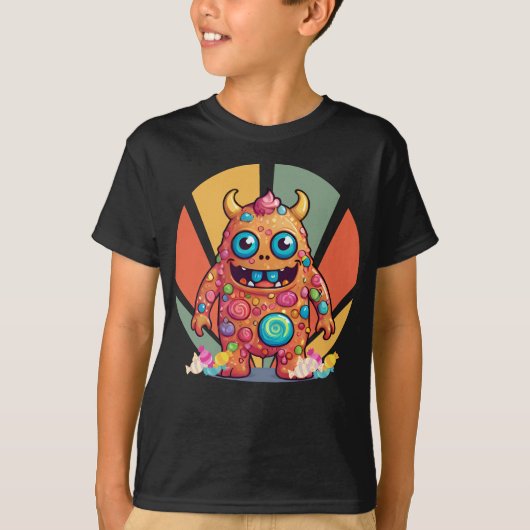 レトロビベキャンディーモンスター Tシャツ (正面)