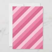 レトロビベス（ピンク）写真卒業発表 招待状 (裏面)