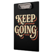 レトロビベス – ヴィンテージタイポグラフィアート クリップボード (左)