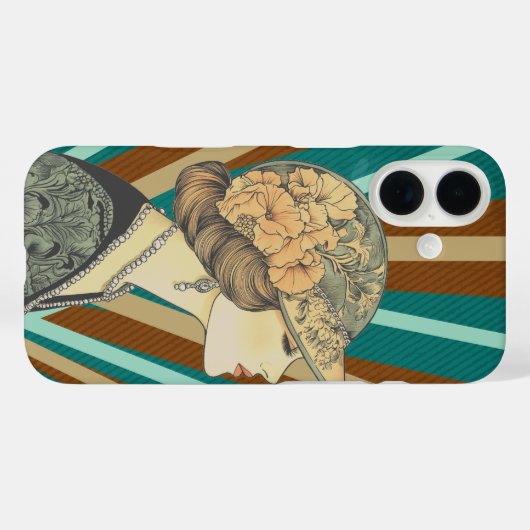 レトロビベス Case-Mate iPhoneケース (裏面 (横))