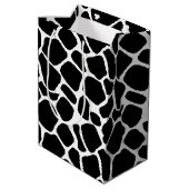 レトロビベ素朴ー牛隠しアニマルプリントパターン ミディアムペーパーバッグ (裏面アングル)