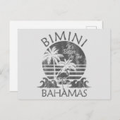 レトロビミニバハマハガードバケーションクルーズ ポストカード (正面/裏面)