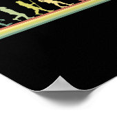 レトロビリヤード人間進化ラバーギフトプールSn ポスター (角)