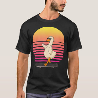レトロビンテージガチョウ農場の動物 Tシャツ