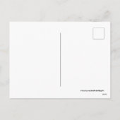 レトロビンテージガール イースターバニー ポストカード (裏面)