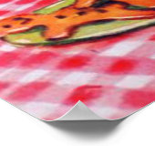 レトロビンテージクリスマスガールベーキングホリデーポスター ポスター (角)