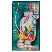 レトロビンテージクリスマスキャンディエンゼルス スモールペーパーバッグ (正面)