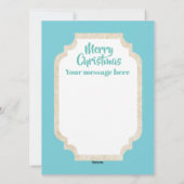 レトロビンテージクリスマスディアー追加メッセージカード シーズンカード (裏面)