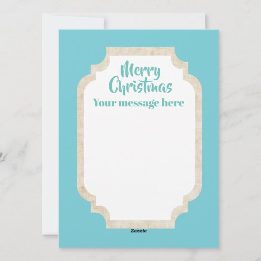 レトロビンテージクリスマスディアー追加メッセージカード シーズンカード (裏面)