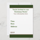 レトロビンテージクリスマストインデナーの情報を追加 招待状 (裏面)