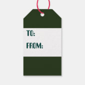 レトロビンテージクリスマストインデナーパーティーラベル ギフトタグ (裏面)