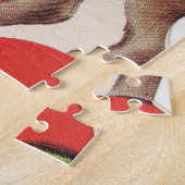 レトロビンテージクリスマストインデナーホリデイ ジグソーパズル (側面)