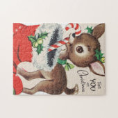 レトロビンテージクリスマストインデナーホリデイ ジグソーパズル (横)