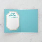 レトロビンテージクリスマストインデナー追加メッセージカード シーズンカード (内部)