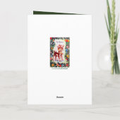 レトロビンテージクリスマストインデナー追加メッセージカード シーズンカード (裏面)