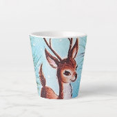 レトロビンテージクリスマストナイダー カフェラテマグ (正面)