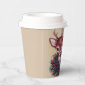 レトロビンテージクリスマストナカイホリデー  紙コップ (右)