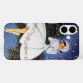 レトロビンテージクリスマスレディ Case-Mate iPhoneケース (裏面 (横))