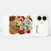 レトロビンテージ クリスマス サンタクロース Case-Mate iPhoneケース (裏面 (横))