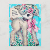 レトロビンテージ 赤ちゃんの初めてのイースター ポストカード (正面)