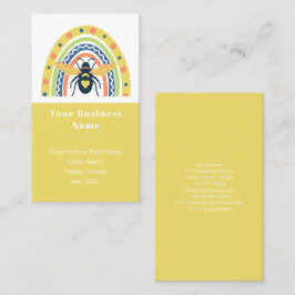 レトロビーキーパーハニービーレインボーカラーブロック 名刺