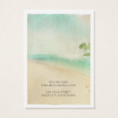 レトロビーチをテーマにしたイヤリングホルダー (裏面)