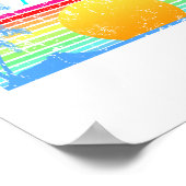 レトロビーチアルバサンセット ポスター (角)