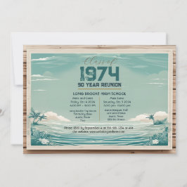 レトロビーチウッド1974 50年高校懇親会 招待状
