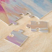 レトロビーチガールとフローラサングラス ジグソーパズル (側面)