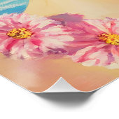 レトロビーチガールとフローラサングラス ポスター (コーナー)