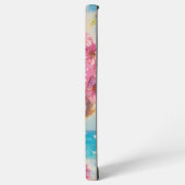 レトロビーチガールとフローラサングラス SAMSUNG GALAXYケース (左側面)