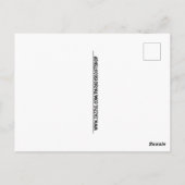 レトロビーチガール日光浴はがき ポストカード (裏面)