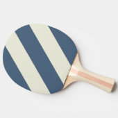 レトロビーチクはっきりしたブストライプの 卓球ラケット (横)