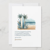 レトロビーチクラブサーフボードコースト サンキューカード (裏面)