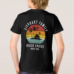 レトロビーチクルーズファミリーマッパーソナライズされたチング トライブレンドTシャツ
