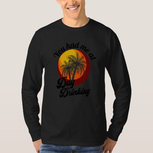 レトロビーチサマー家族飲みデビュー Tシャツ (正面)